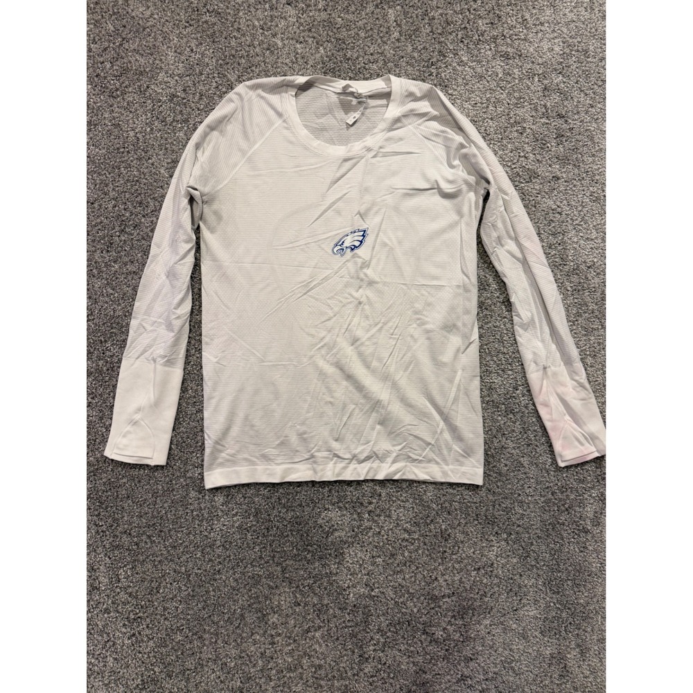 Lululemon Shirt Women 12 White Eagles Swiftly Tech 2.0 Long Sleeve Athletic Top*